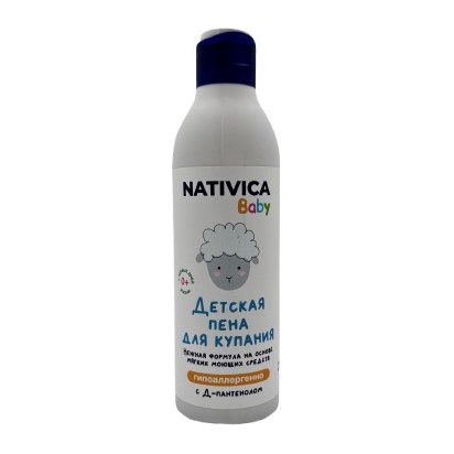 Nativica Baby Детская пена для купания 0+ 250мл