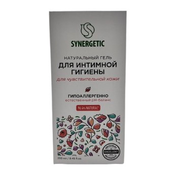 Синергетик Натуральный гель для интимной гигиены для чувствительный кожи 250мл 6шт