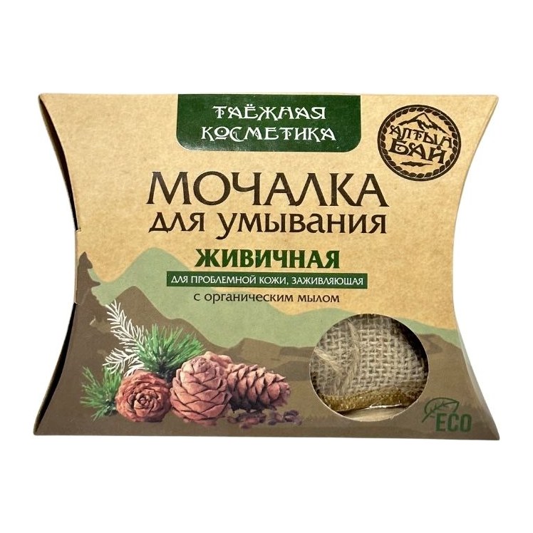 Алтын бай Мочалка для умывания Живичная 60гр