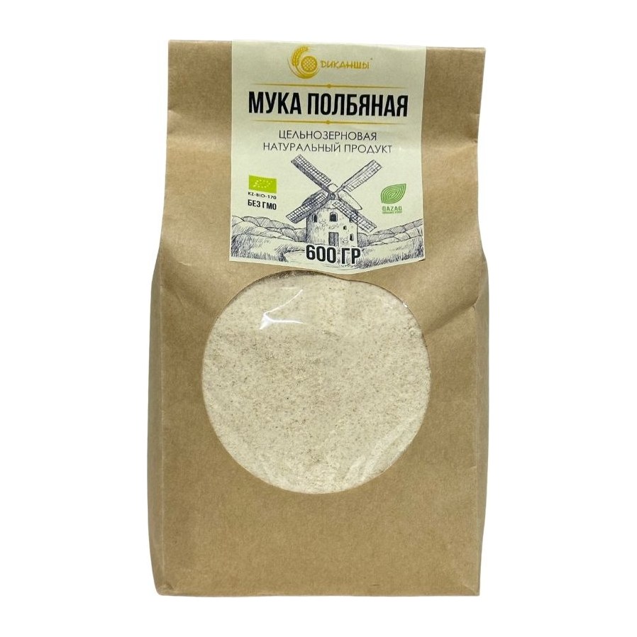 20% Диканшы Мука из полбы в пакетах 600гр