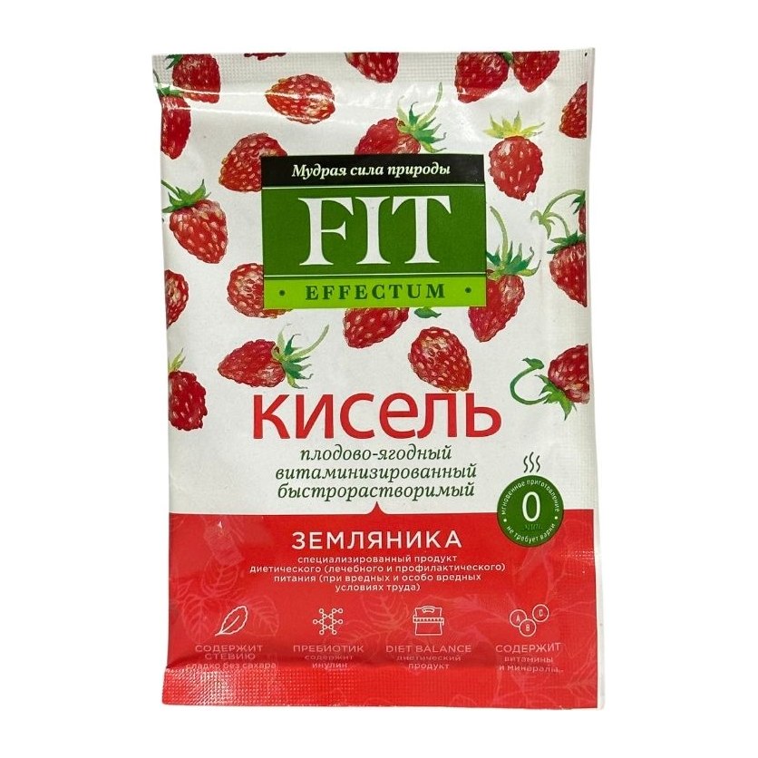 Фитпарад Кисель Земляника Effectum 30гр 35шт