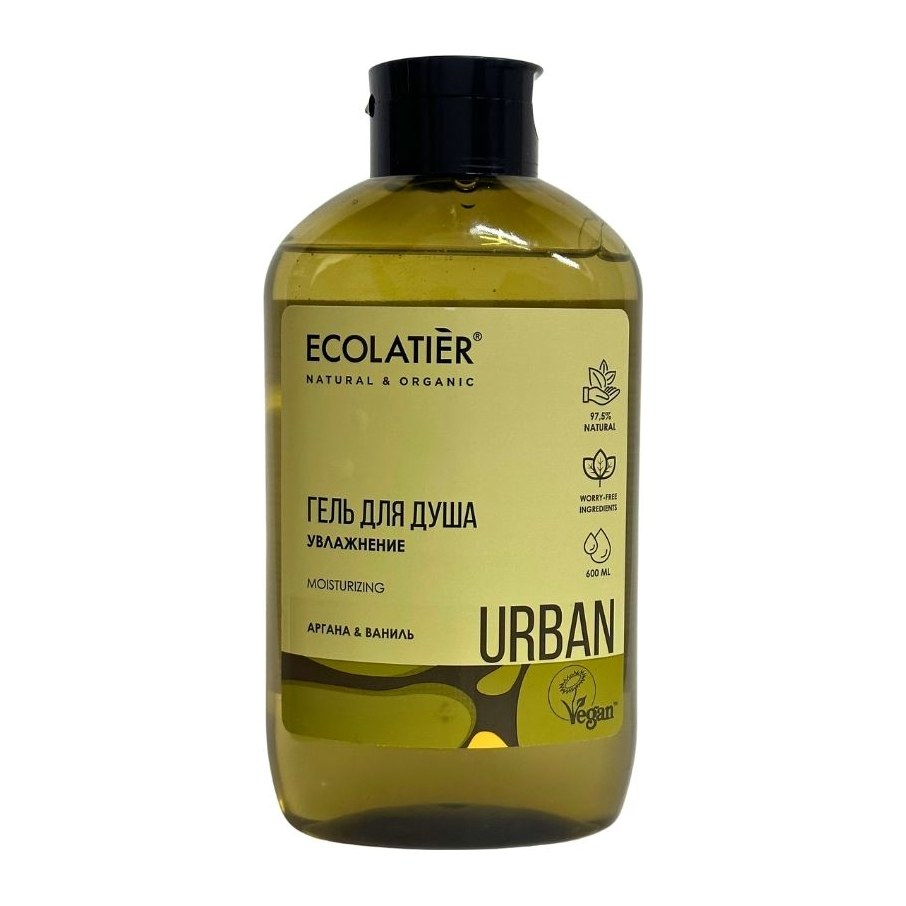 ECOLATIER URBAN Гель для душа Увлажнение Аргана и Ваниль 600мл 8шт