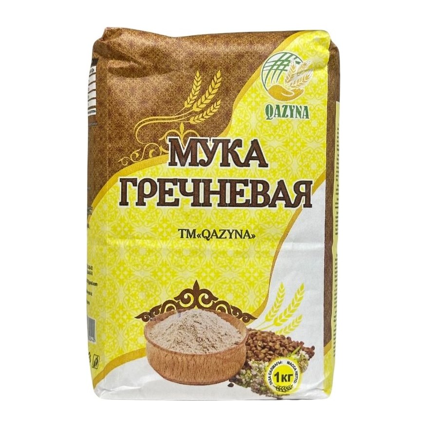 17% Казына Мука гречневая 1кг