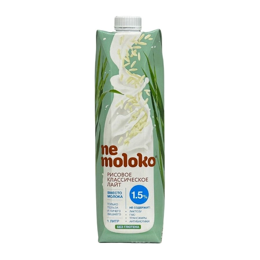 Nemoloko Напиток Рисовый Классический Лайт 1 литр