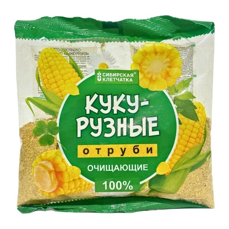 Сибирская клетчатка Сибирские отруби "Кукурузные" очищающие 180 грамм