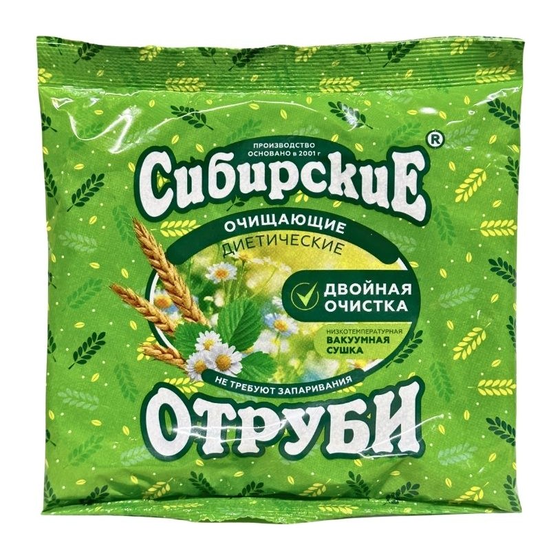 Сибирская клетчатка Отруби Пшеничные очищающие 200гр 20шт