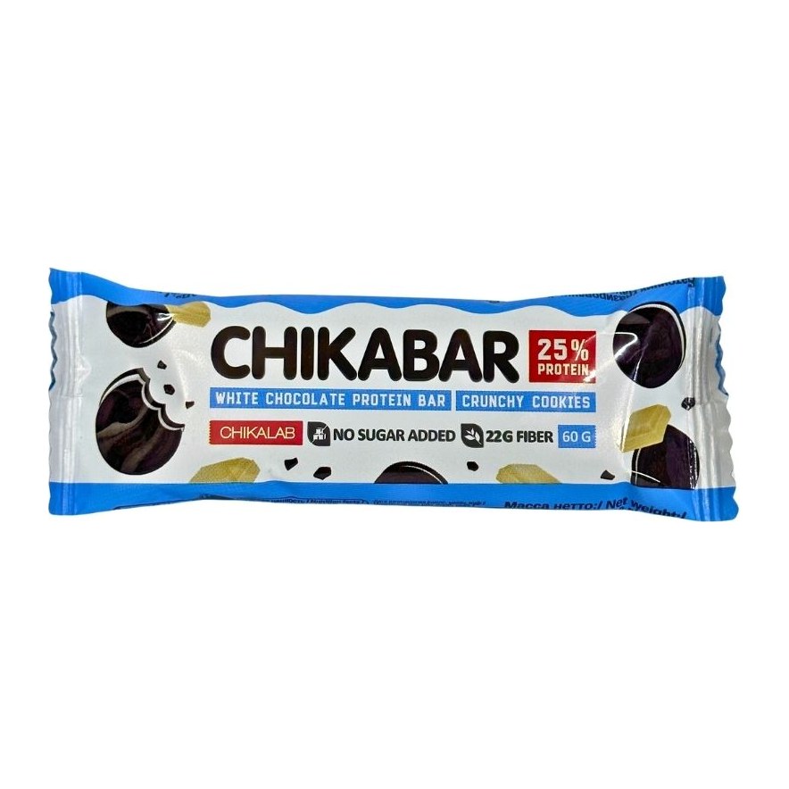Chikalab батончик глазированный с начинкой Хрустящее печенье 60гр 20шт
