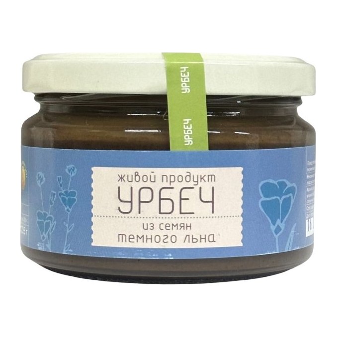 Урбеч из семян темного льна 225гр 16шт