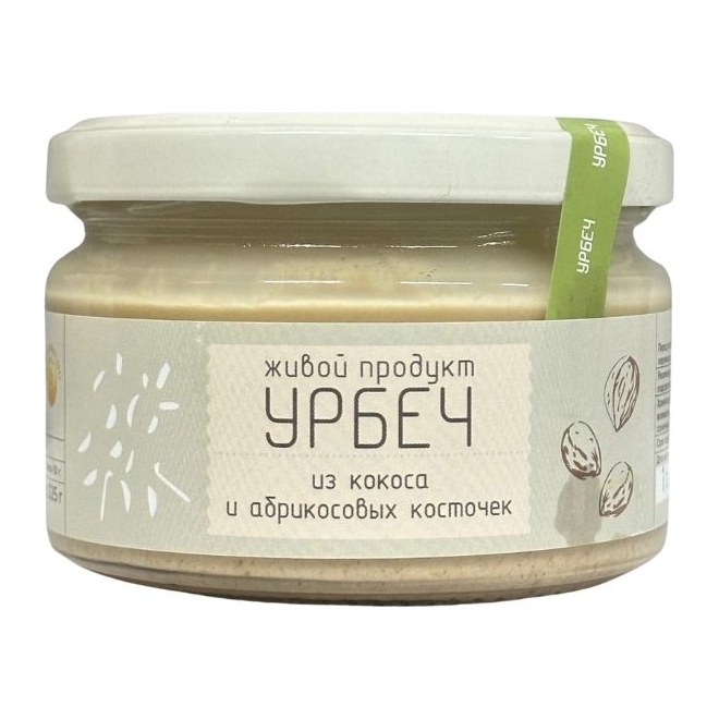Урбеч из кокоса с абрикосовой косточкой  225гр 16шт
