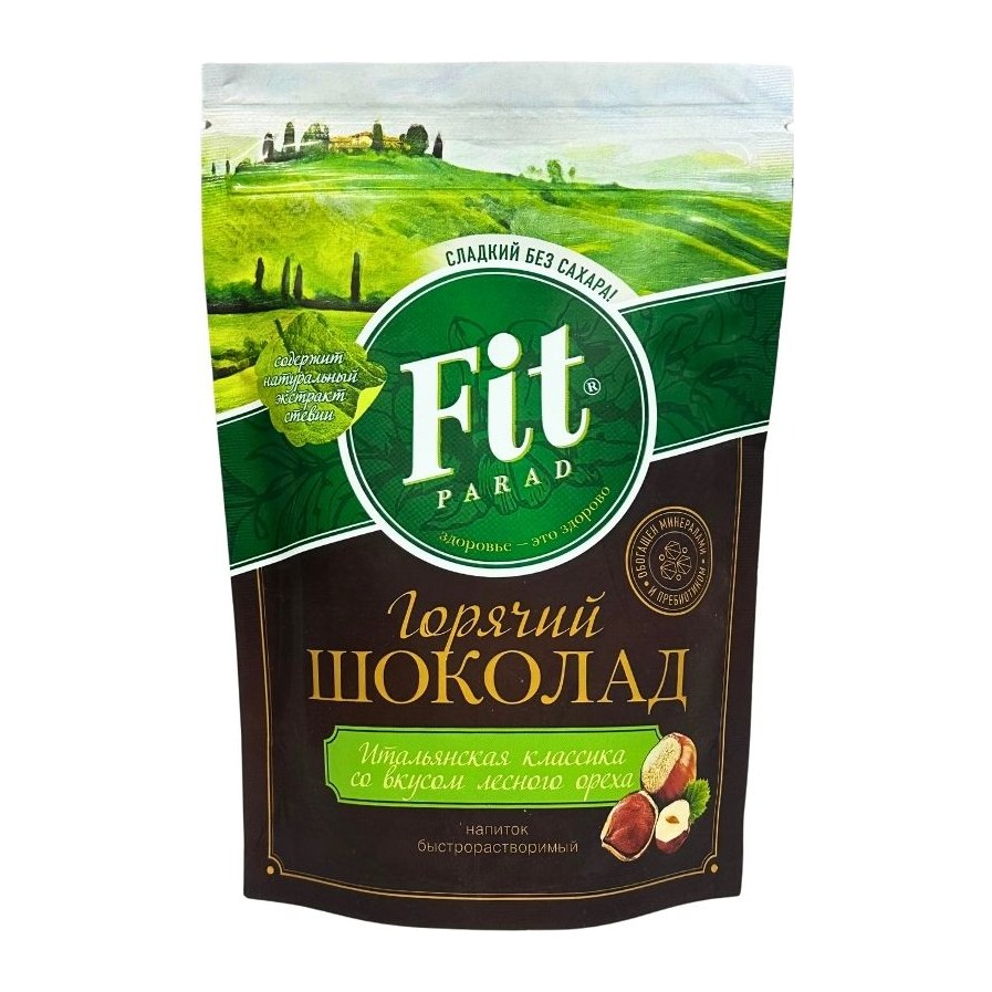 Фитпарад Горячий шоколад со вкусом лесного ореха 200гр 12шт