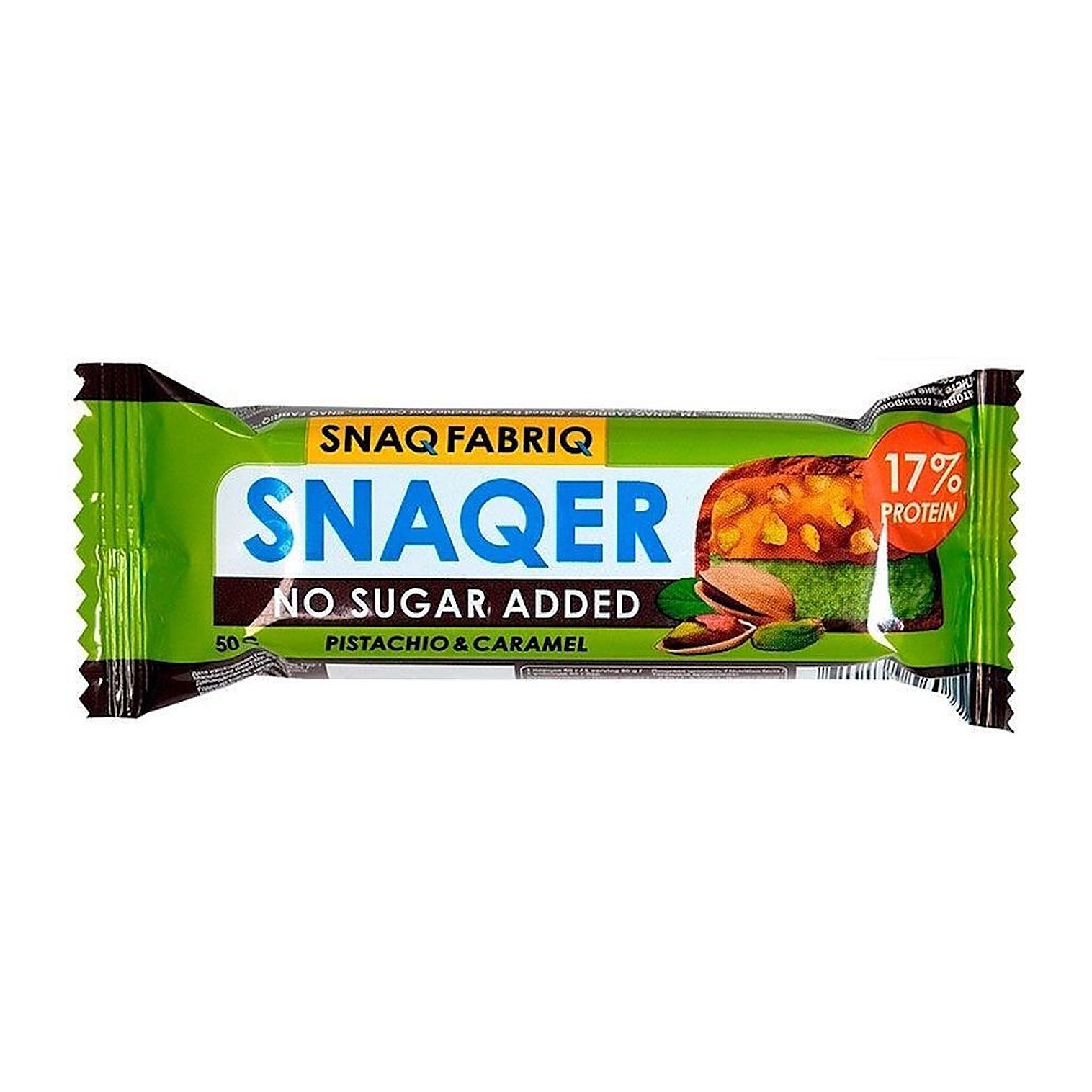 SNAQ FABRIQ Батончик глазированный Фисташка и карамель 50гр 30шт