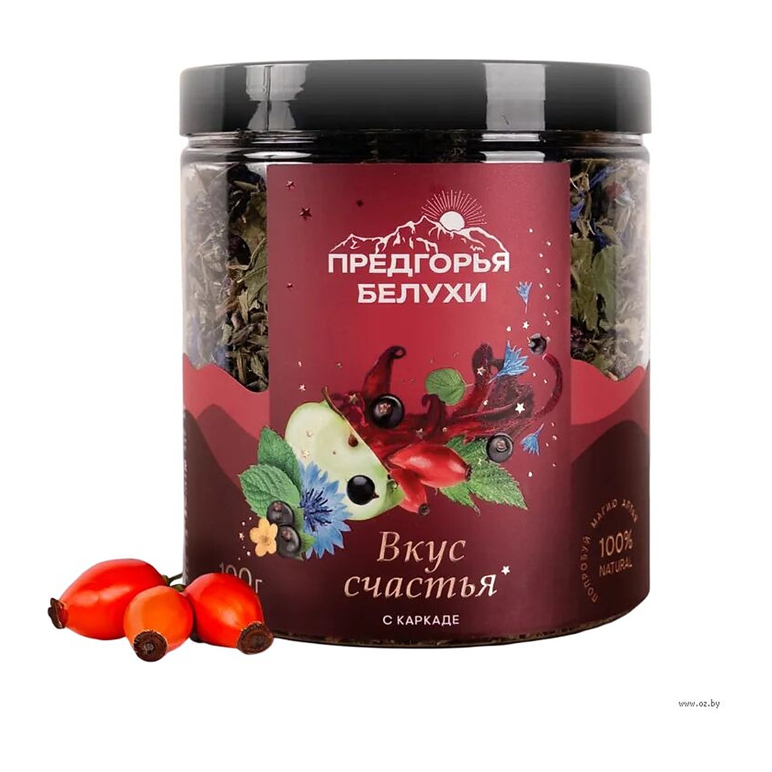 Предгорья Белухи Чайный напиток Вкус счастья с каркаде 100гр