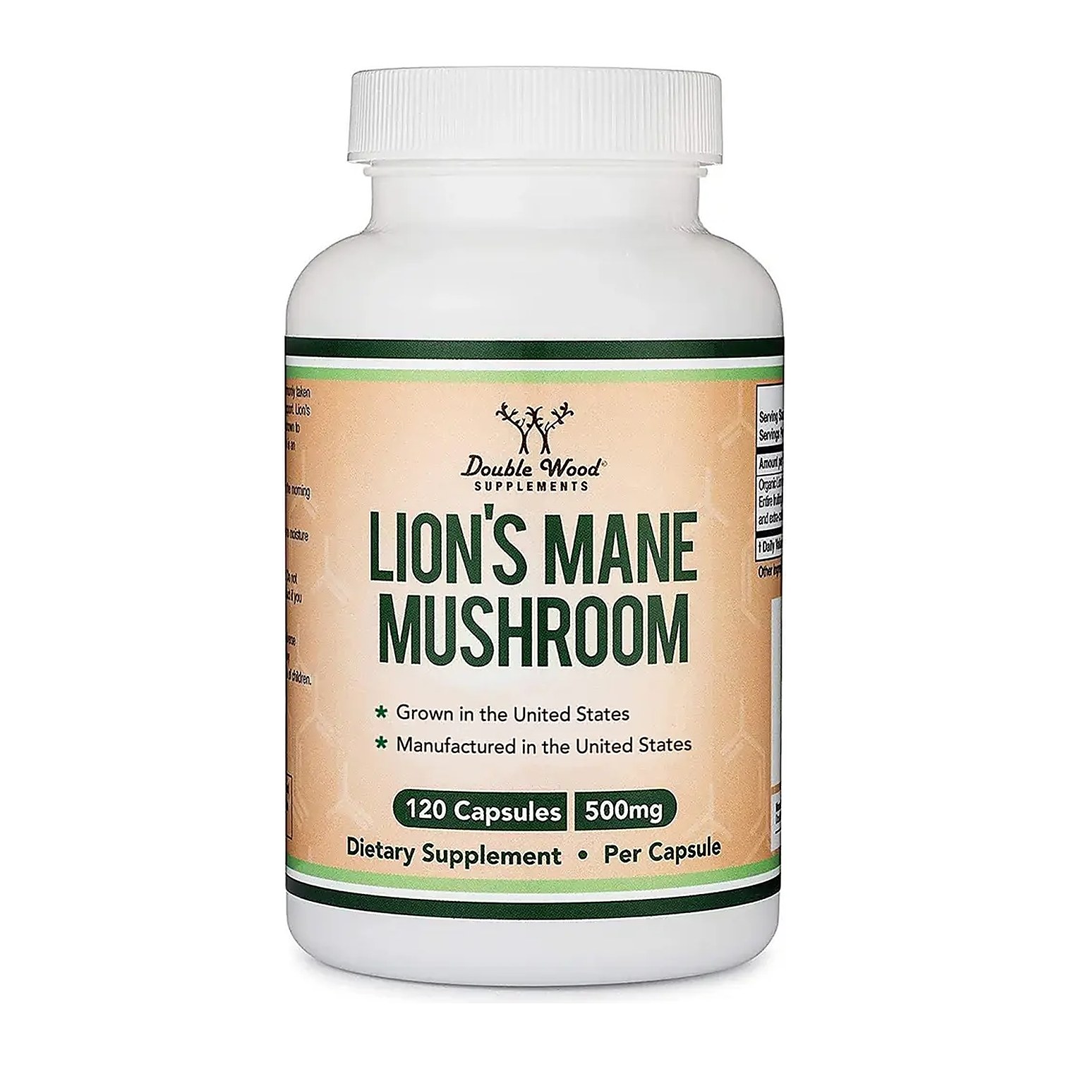 Double Wood Lions Mane Mushroom 120cap