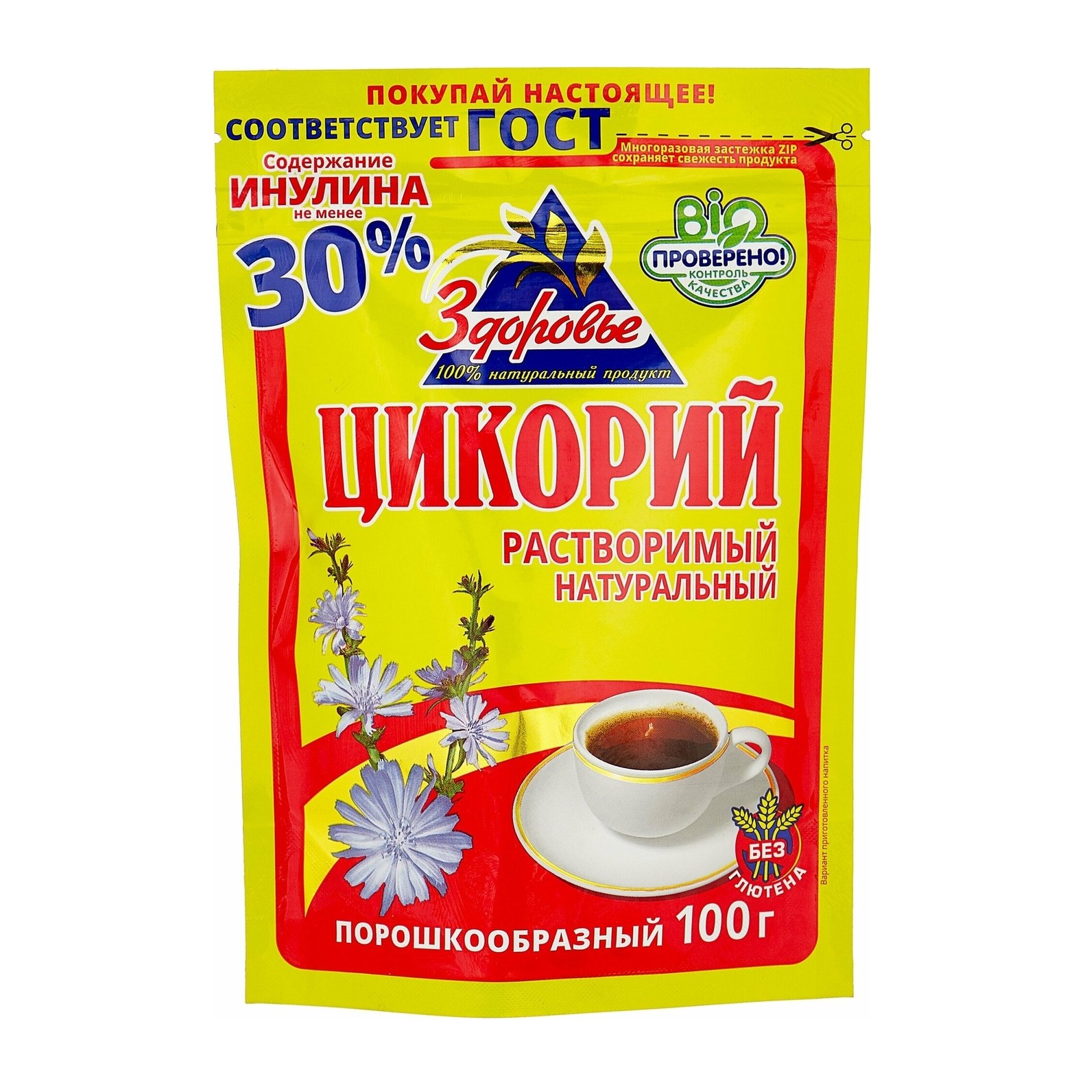 Цикорий гранула Здоровье с шиповником ZIP 85 гр 12 шт