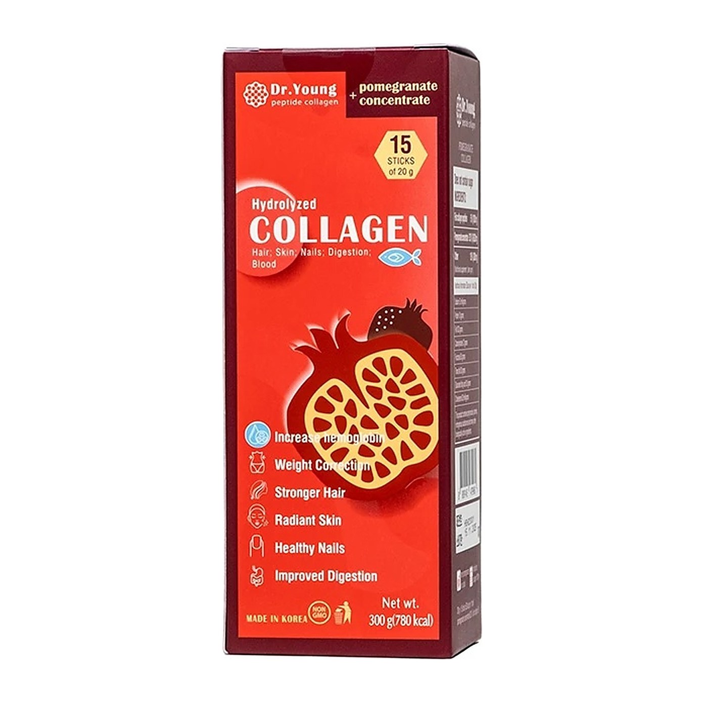 Dr.Young Hydrolyzed Collagen + pomegranate concentrate (20гр*15шт)