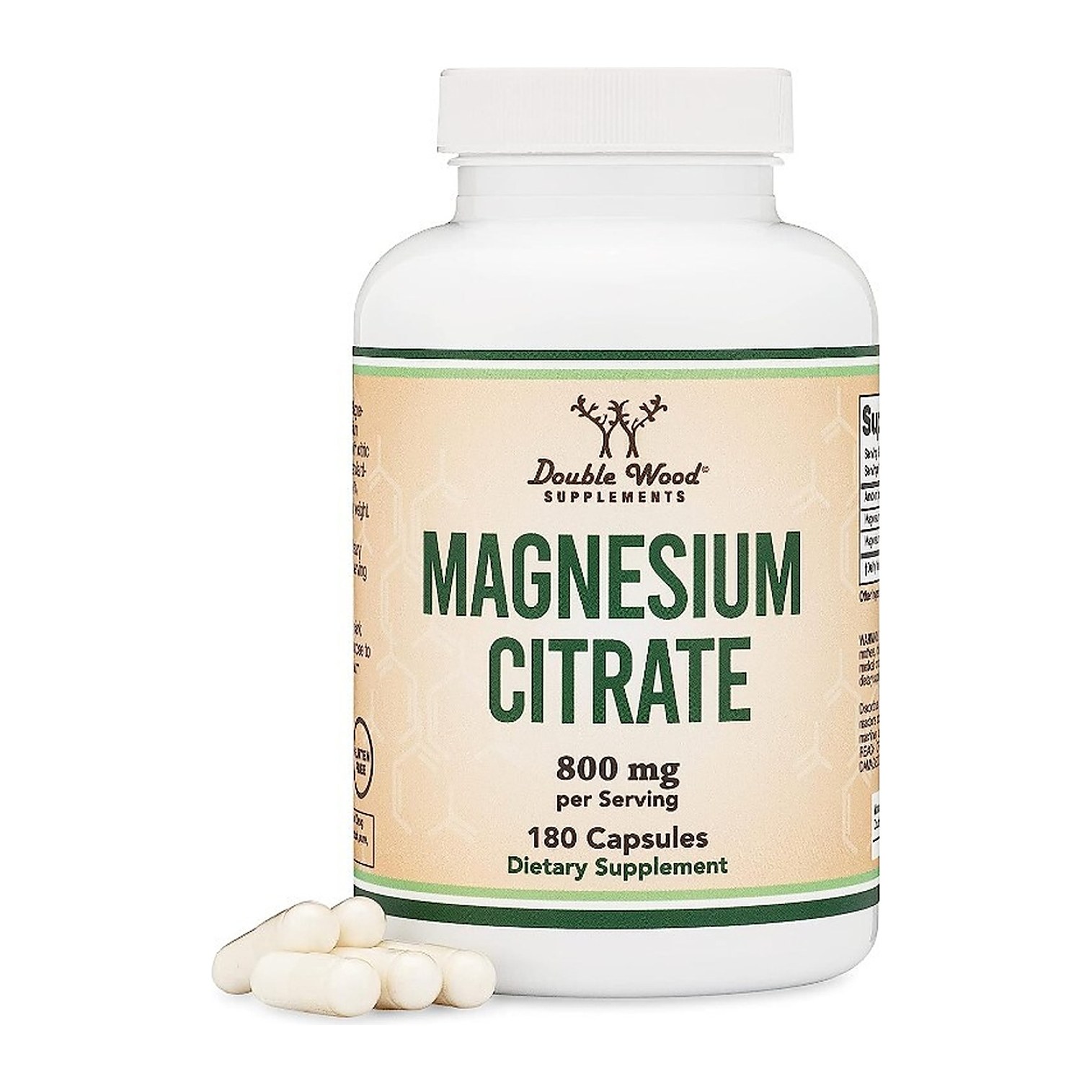 Double Wood Magnesium Citrate 800mg 180cap