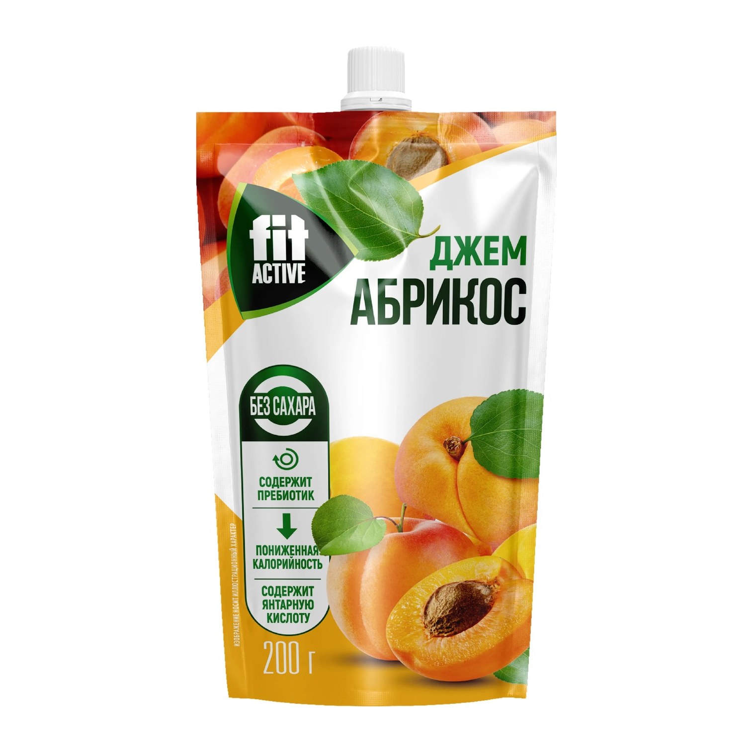 Фит Джем Абрикос  Дой-пак 200гр 10шт