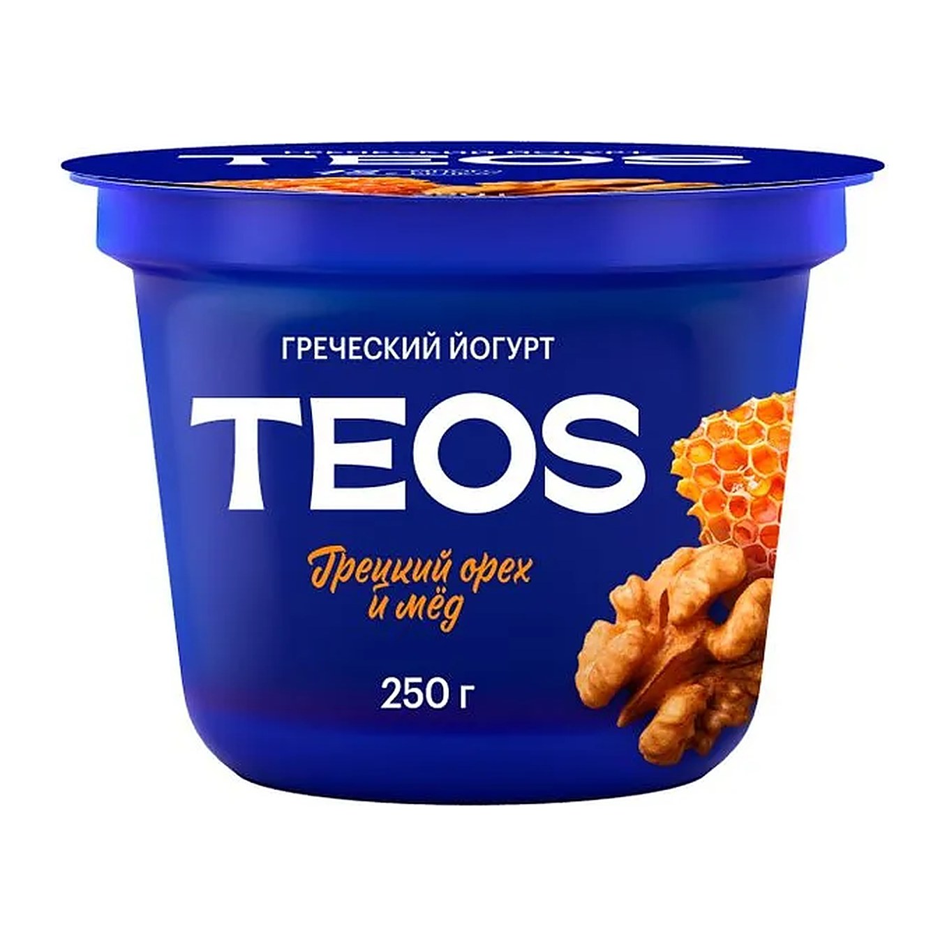 20% Савушкин йогурт Греческий Теос грецкий орех-мед 2% 2501гр, шт
