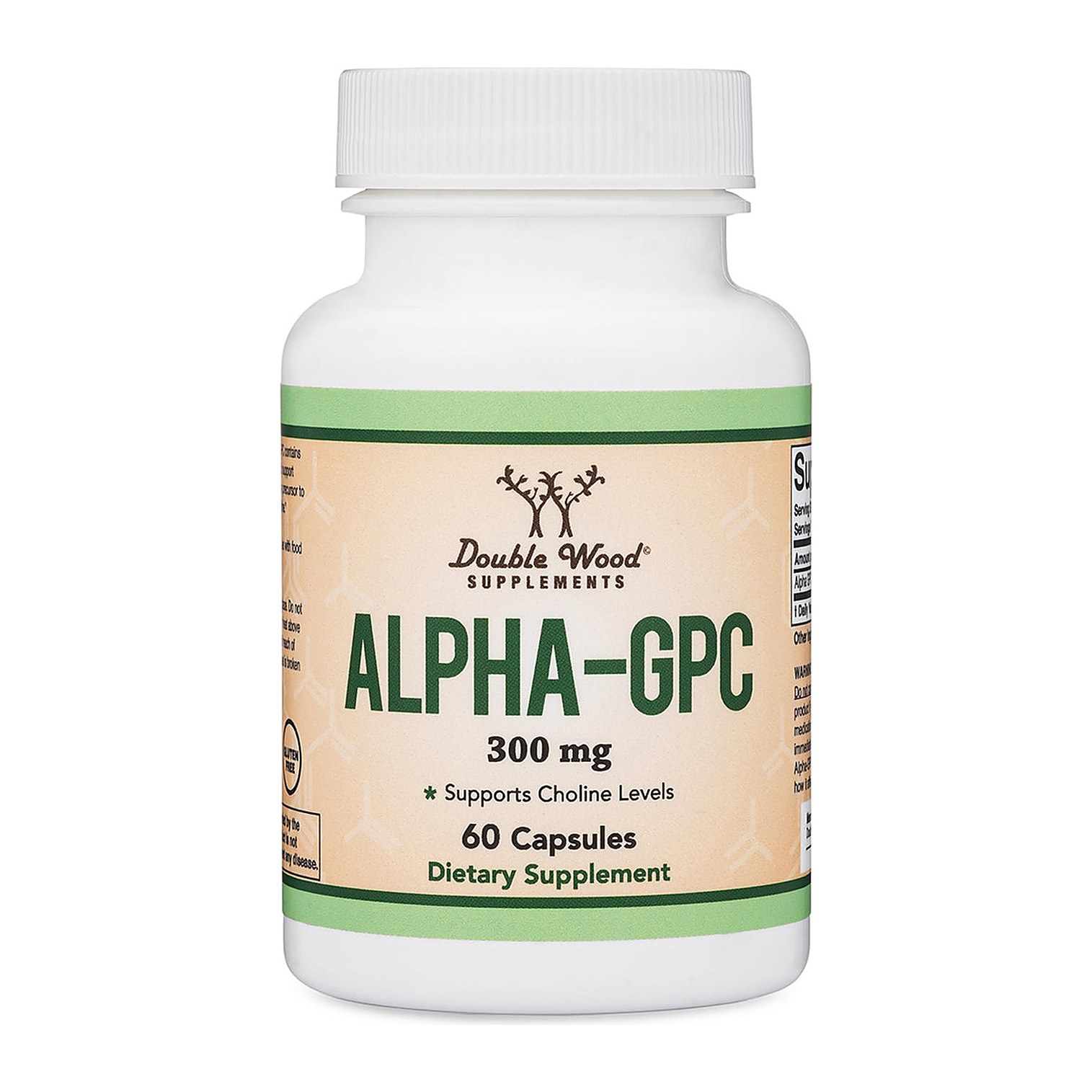 Double Wood Supplements - Alpha GPC - 300 mg 60capsules