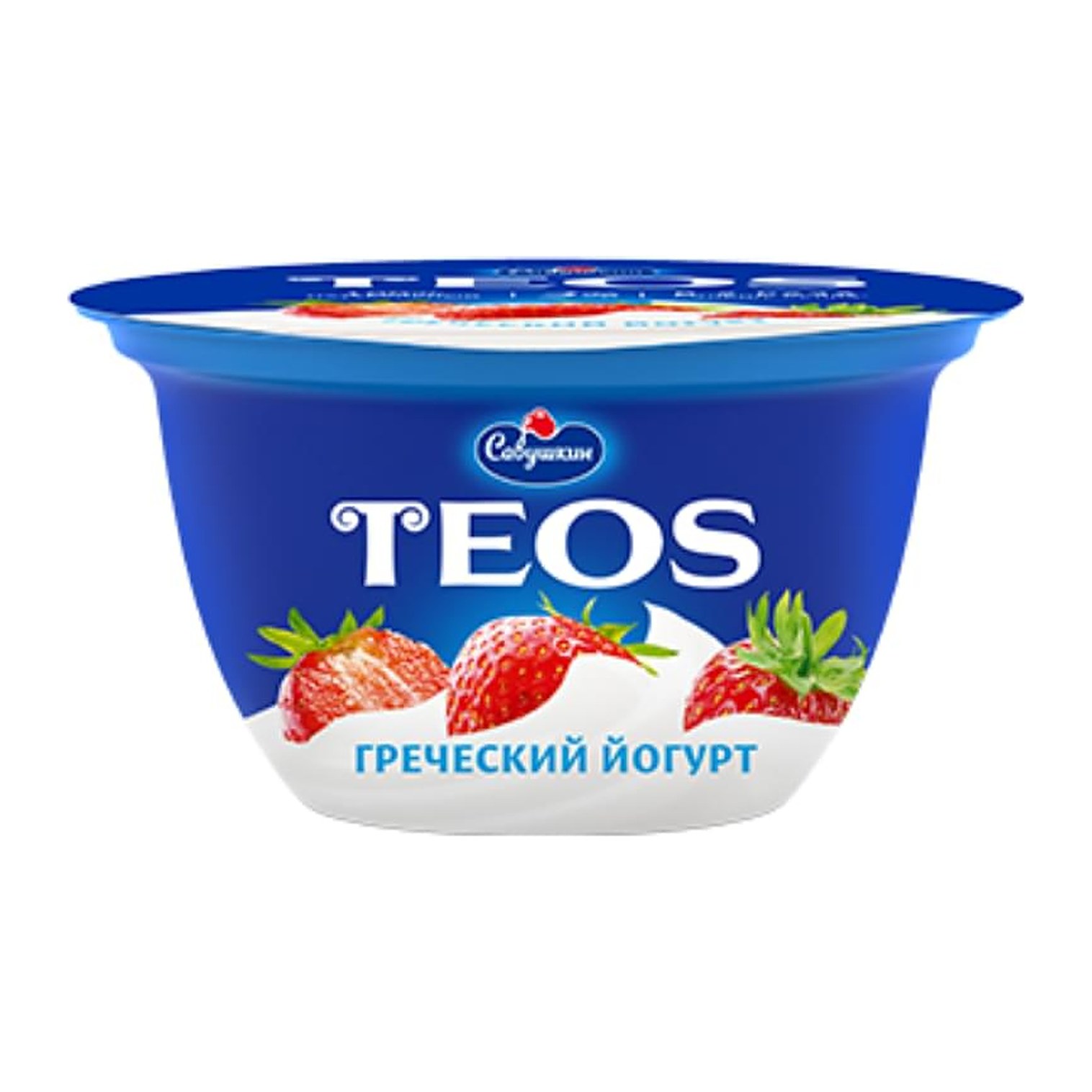 20% Йогурт Теос Про клубника 330гр