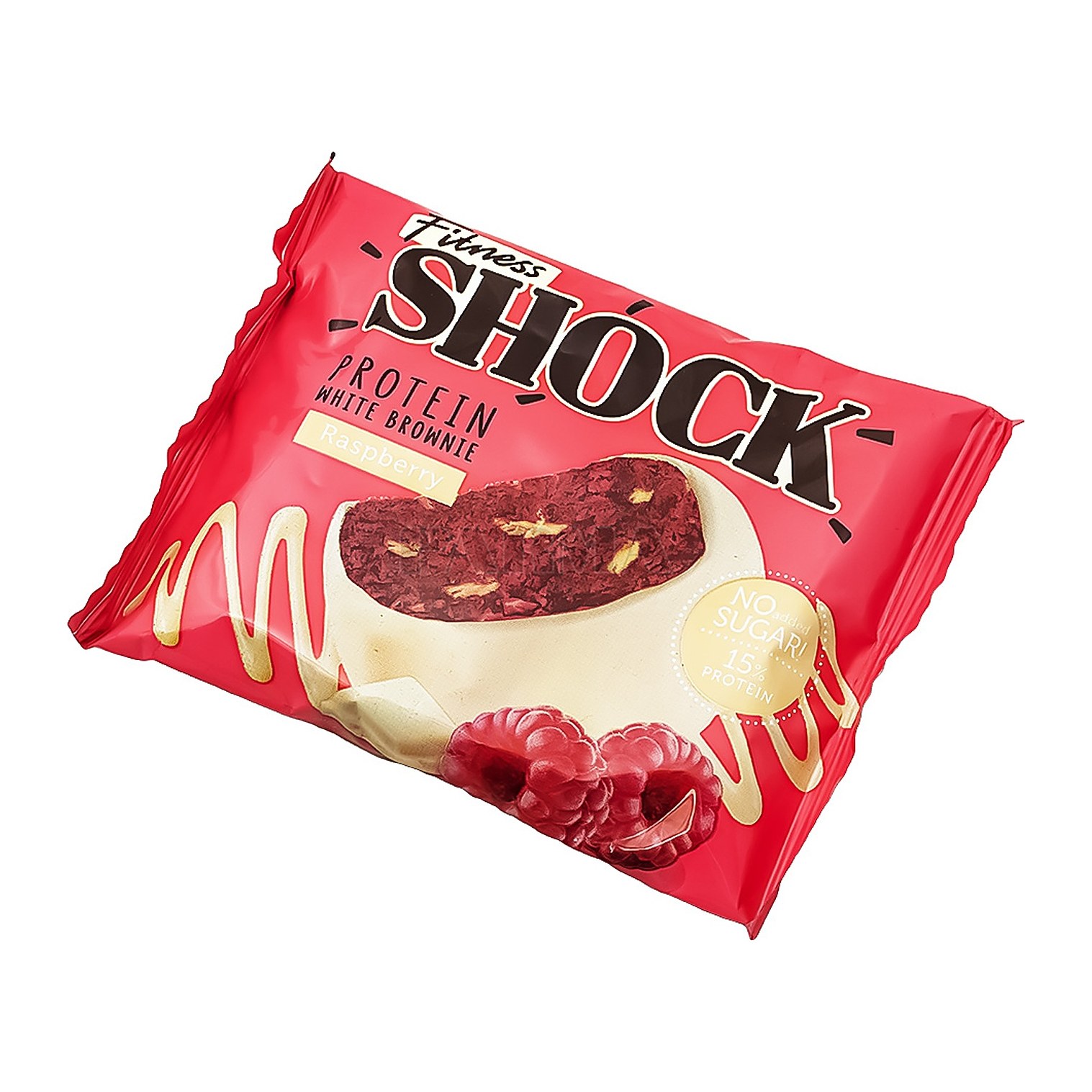 FitnesShock Изделие кондитерское глазированное Брауни малиновый 50гр 10шт
