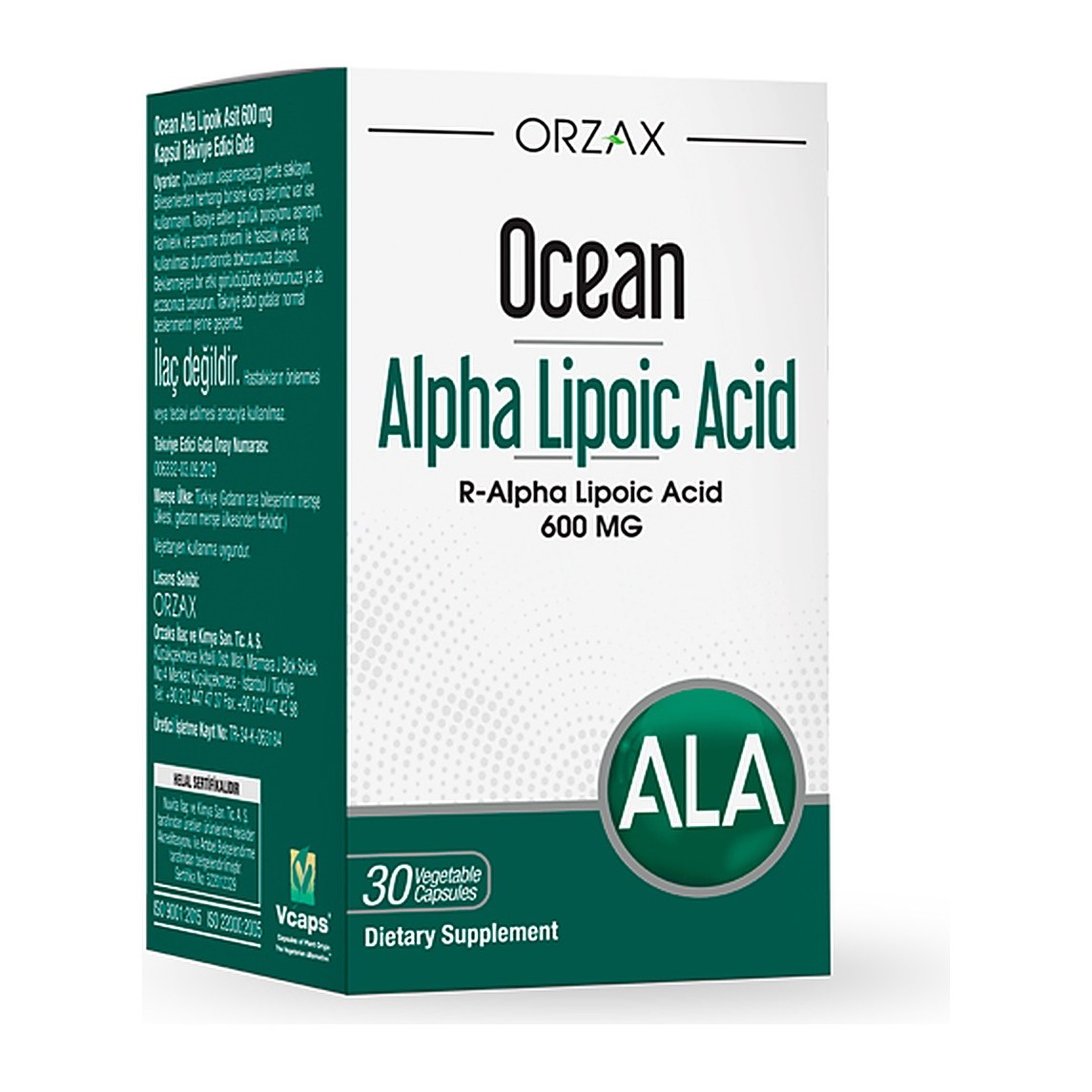 1 Orzax Ocean Alpha Lipoic Acid 30кап