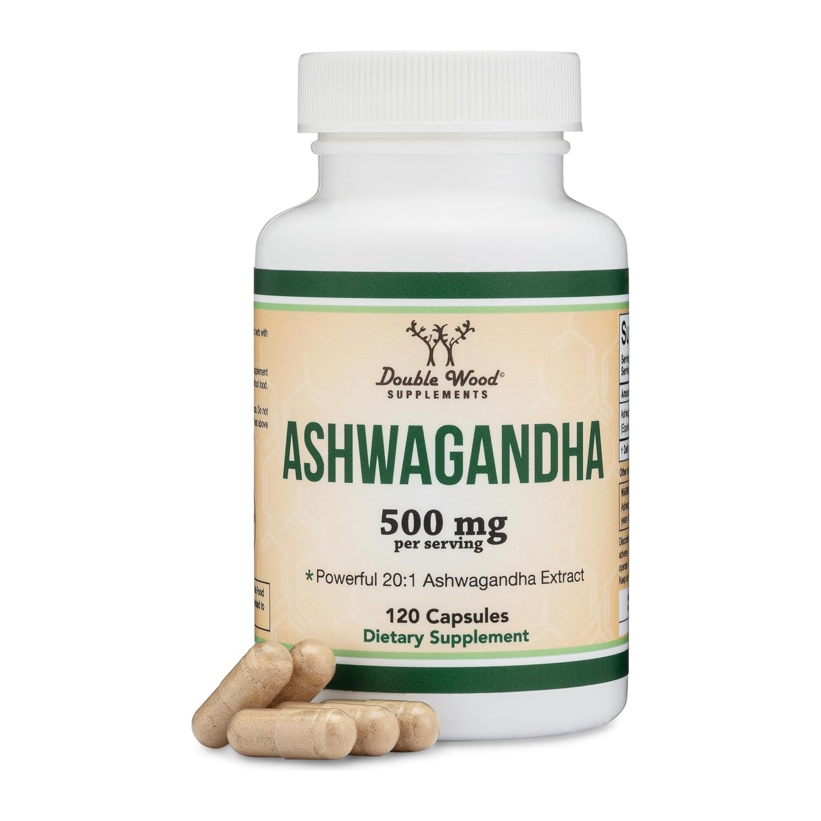 Double Wood Ashwagandha 500mg 120cap