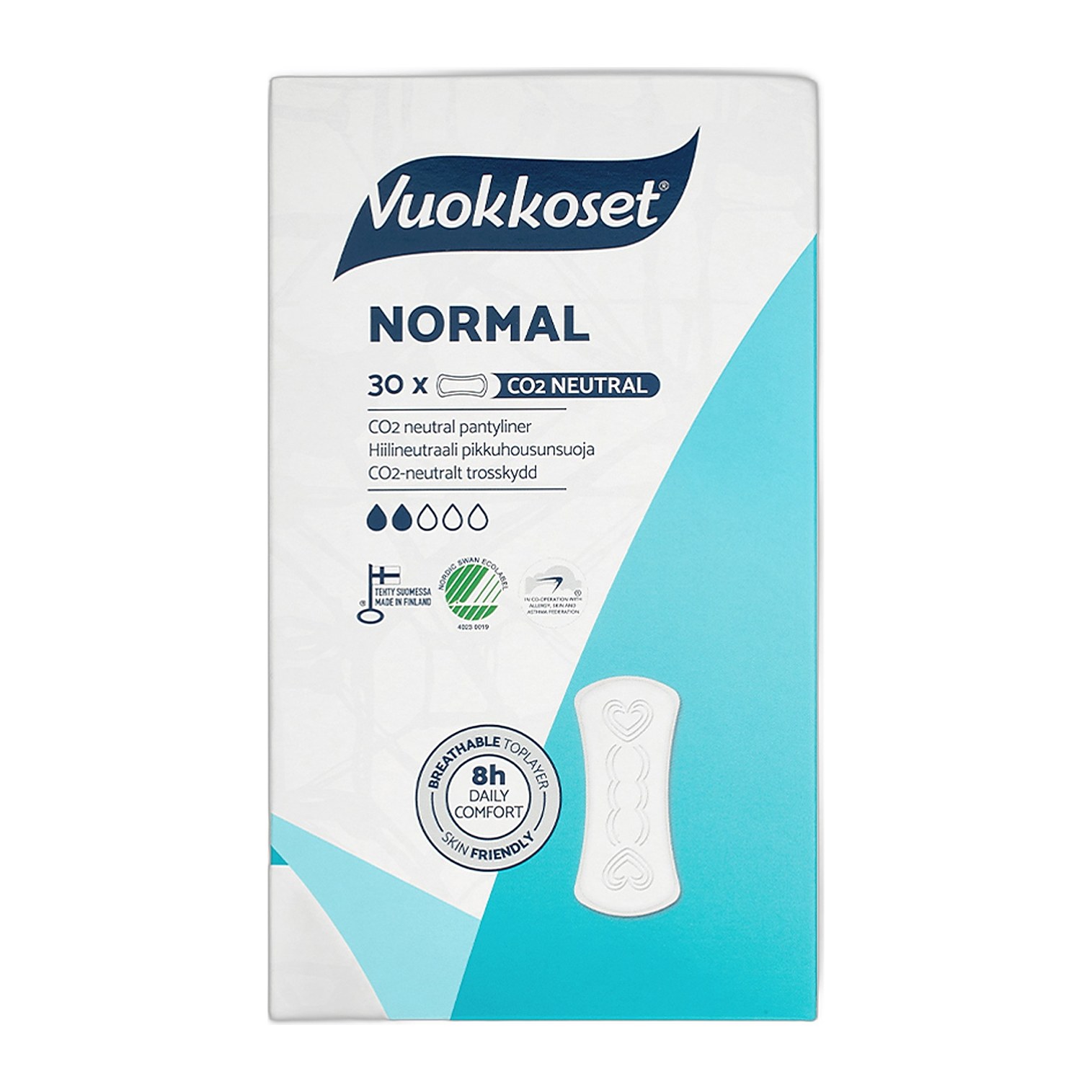 20% Vuokkoset 30 Normal Прокладки женские ежедневные 15шт