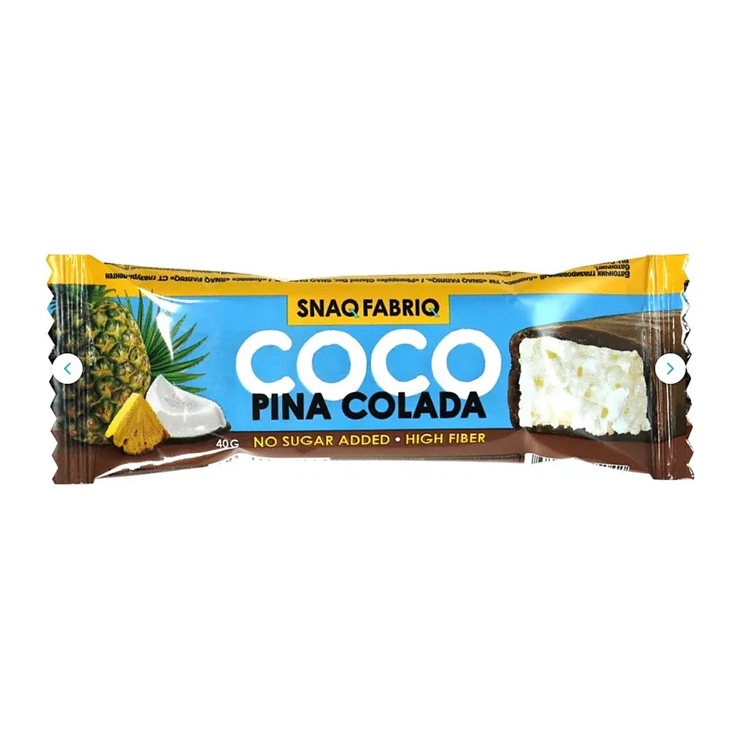 SNAQ FABRIQ Батончик глазированный 40 гр (Ананас) 30шт