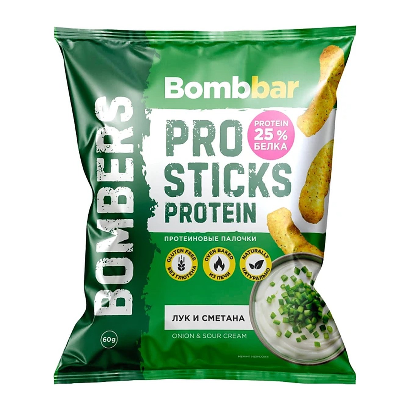 Bombbar Кукурузные палочки протеиновые со вкусом Вяленые томаты 60 гр 16 шт