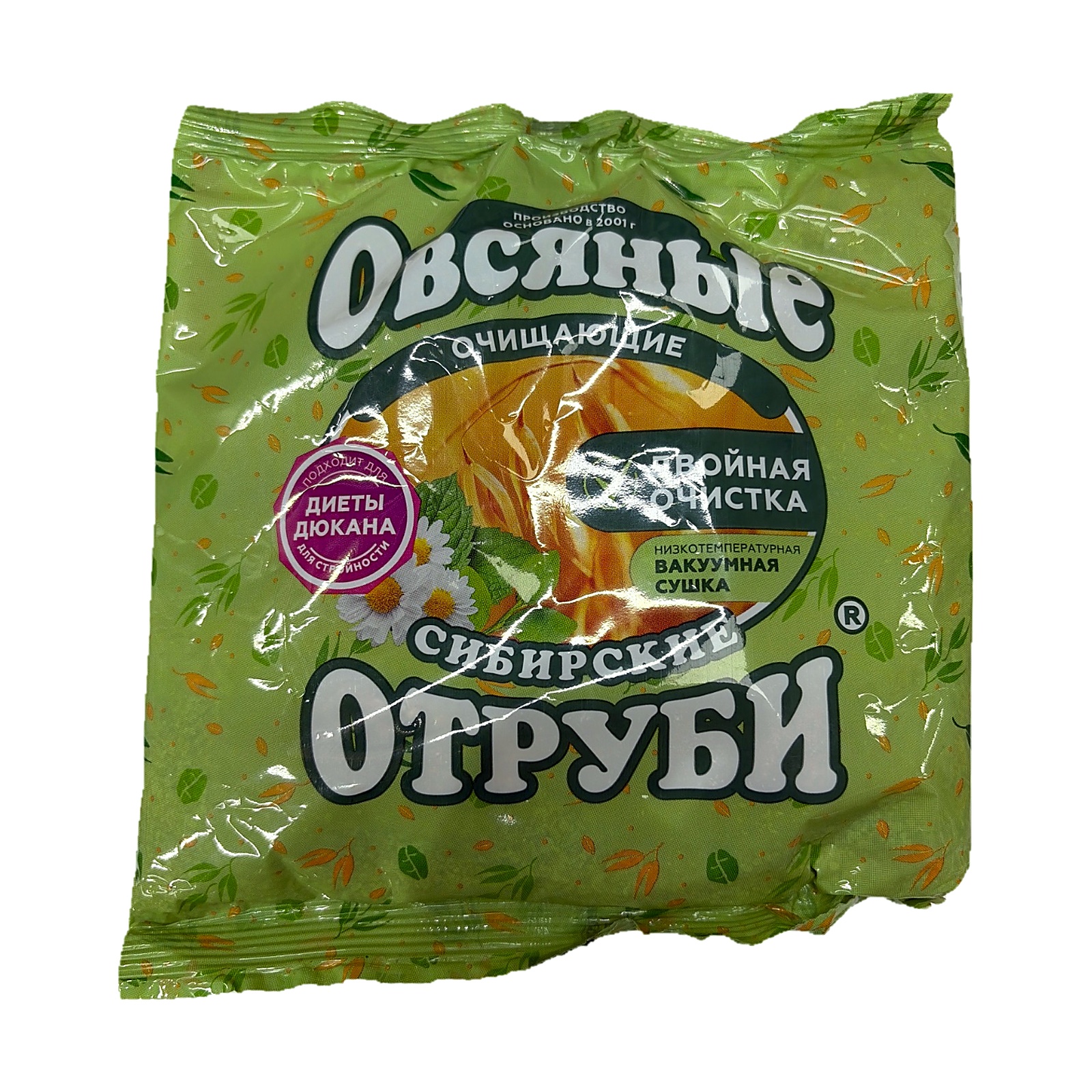 Сибирская клетчатка Отруби Сибирские Овсяные очищающие 200 грамм
