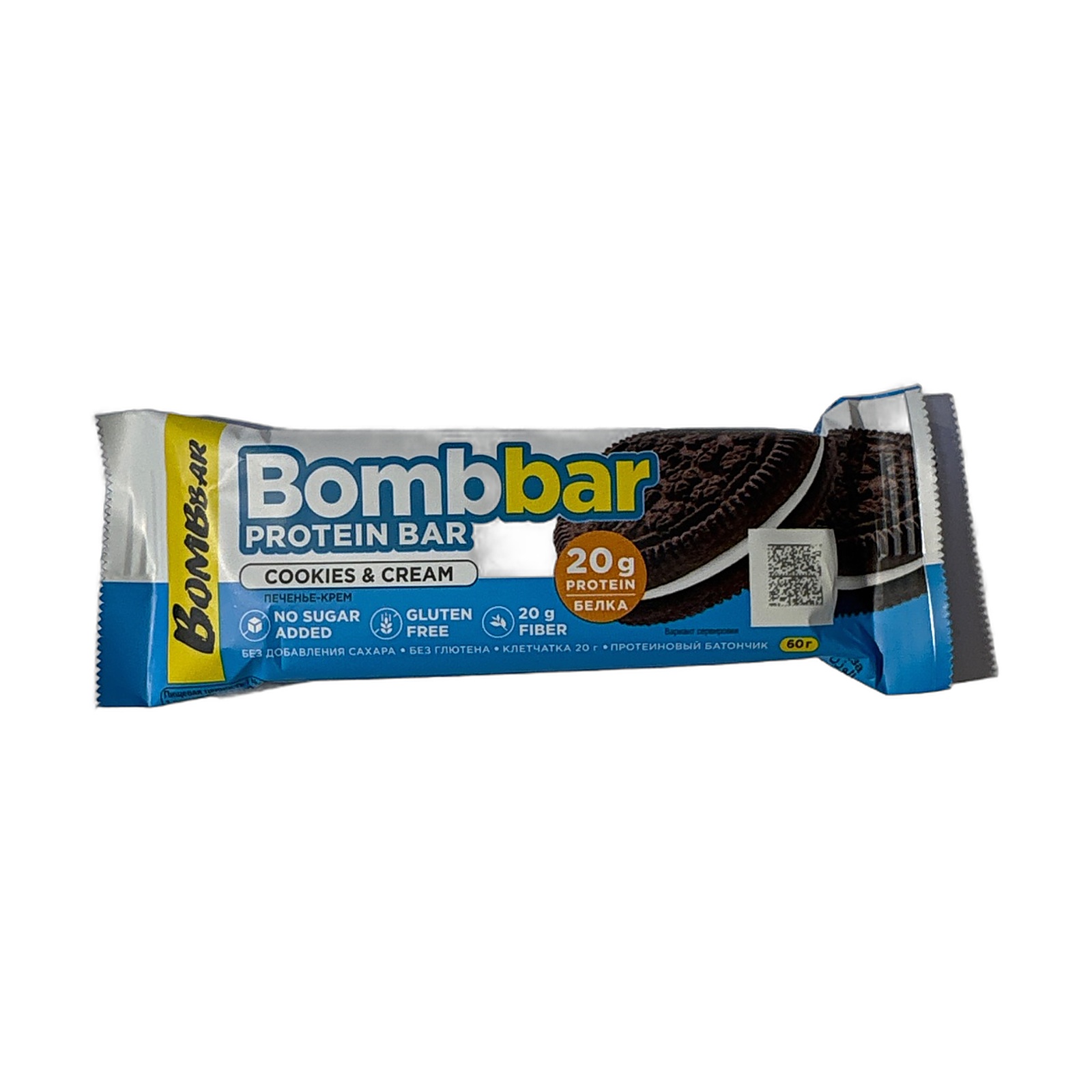 Bombbar батончик Печенье-крем  60гр 20шт