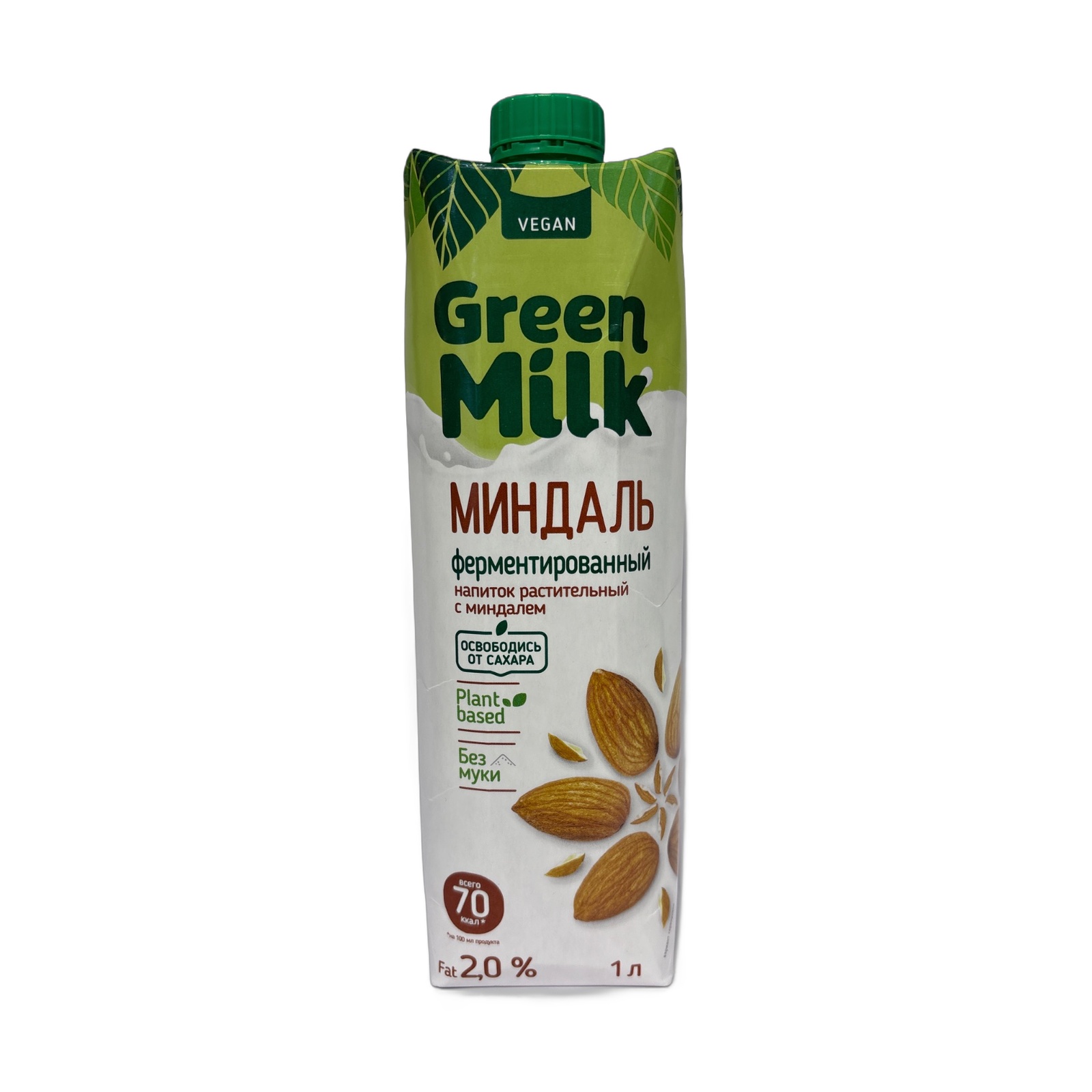20% Green milk Напиток с миндалем на ячменно-нутовой основе 1 л 12 шт